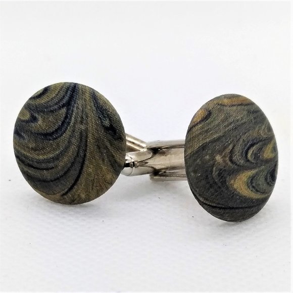 Beautiful Hand Marbled Ties - Matching Cufflinks - Picture 4 of 7